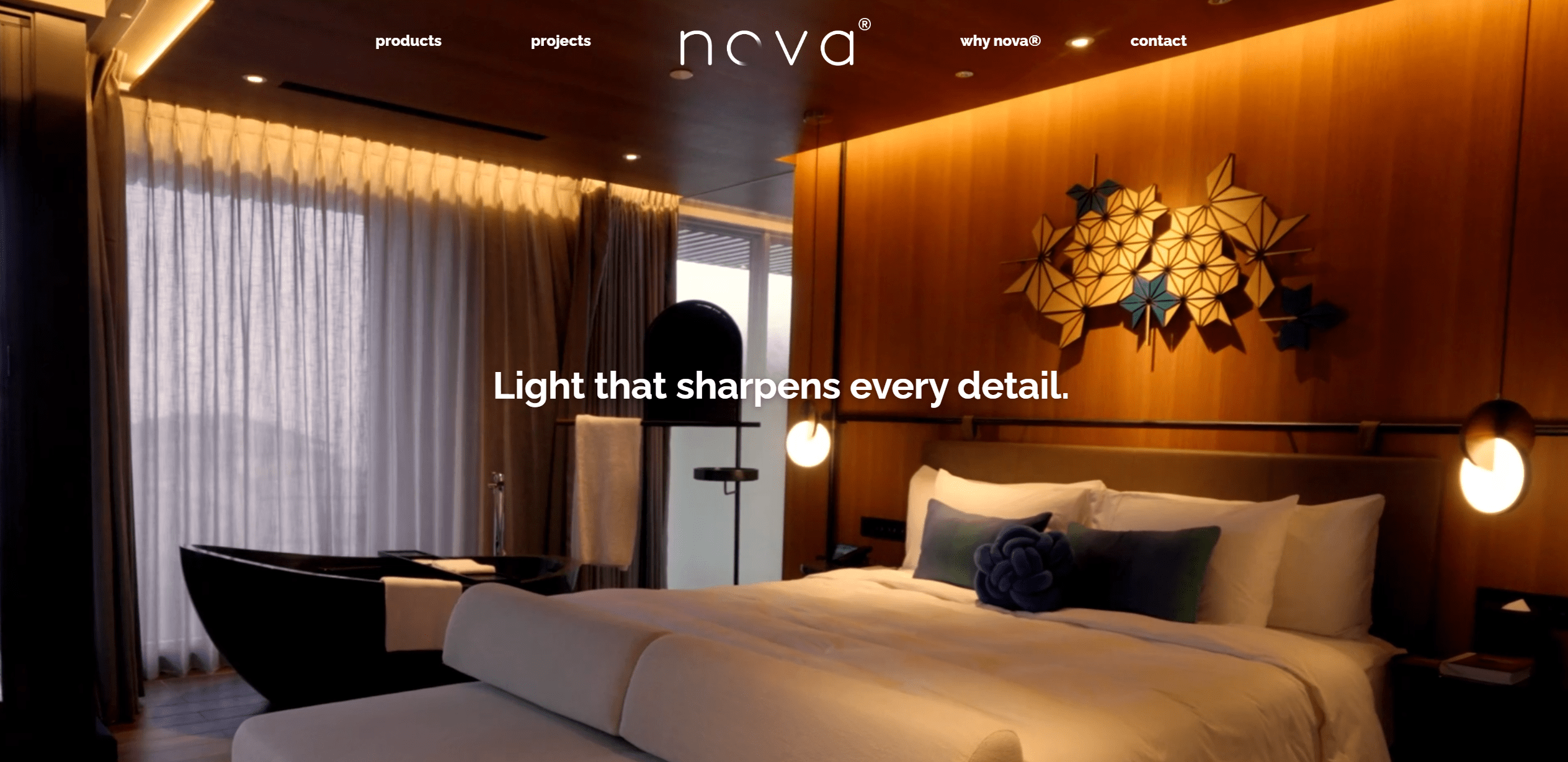 Agence web Amiens - Développement du Site Vitrine · Éclairage Haut de Gamme, NOVA